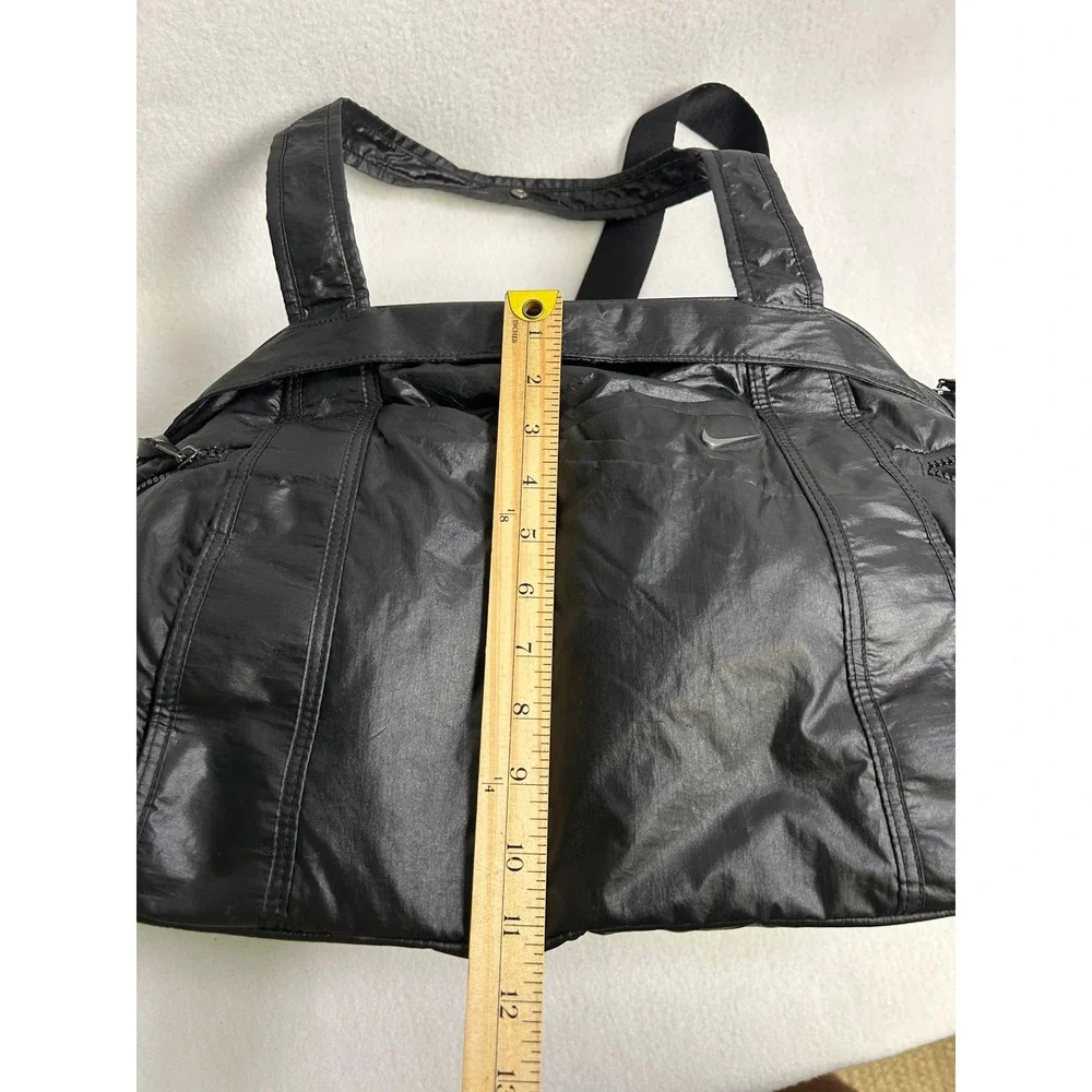 Gorpcore Nike Unisex Large Black Nylon Duffel Bag Gym Travel Weekend Carryall